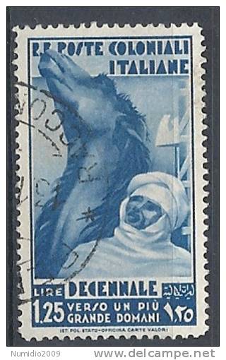 1933 EMISSIONI GENERALI USATO DECENNALE 1,25 LIRE - RR9451 - Emissions Générales