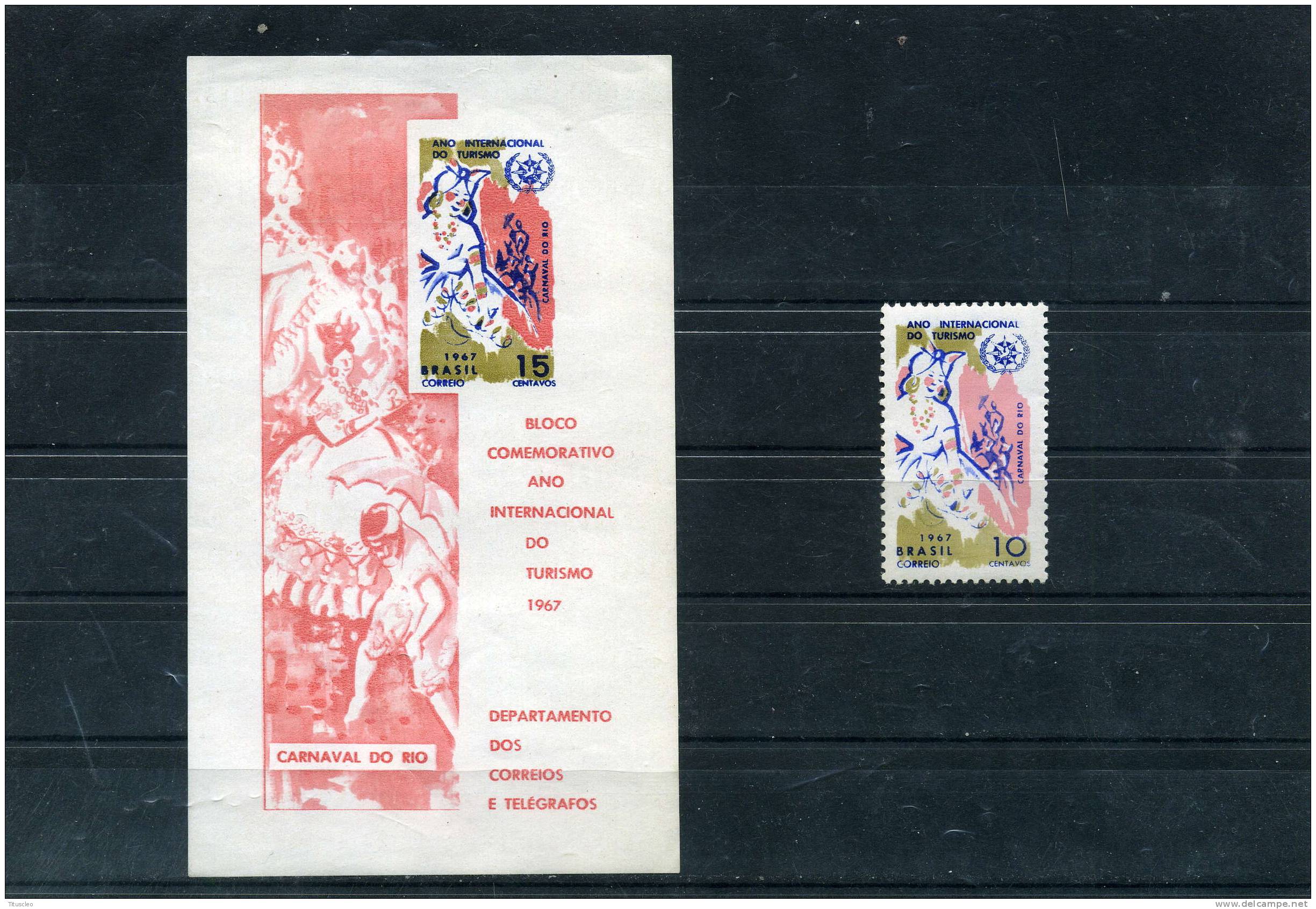 BRESIL 837 + BF22 **  Année Internationale Du Tourisme - Unused Stamps