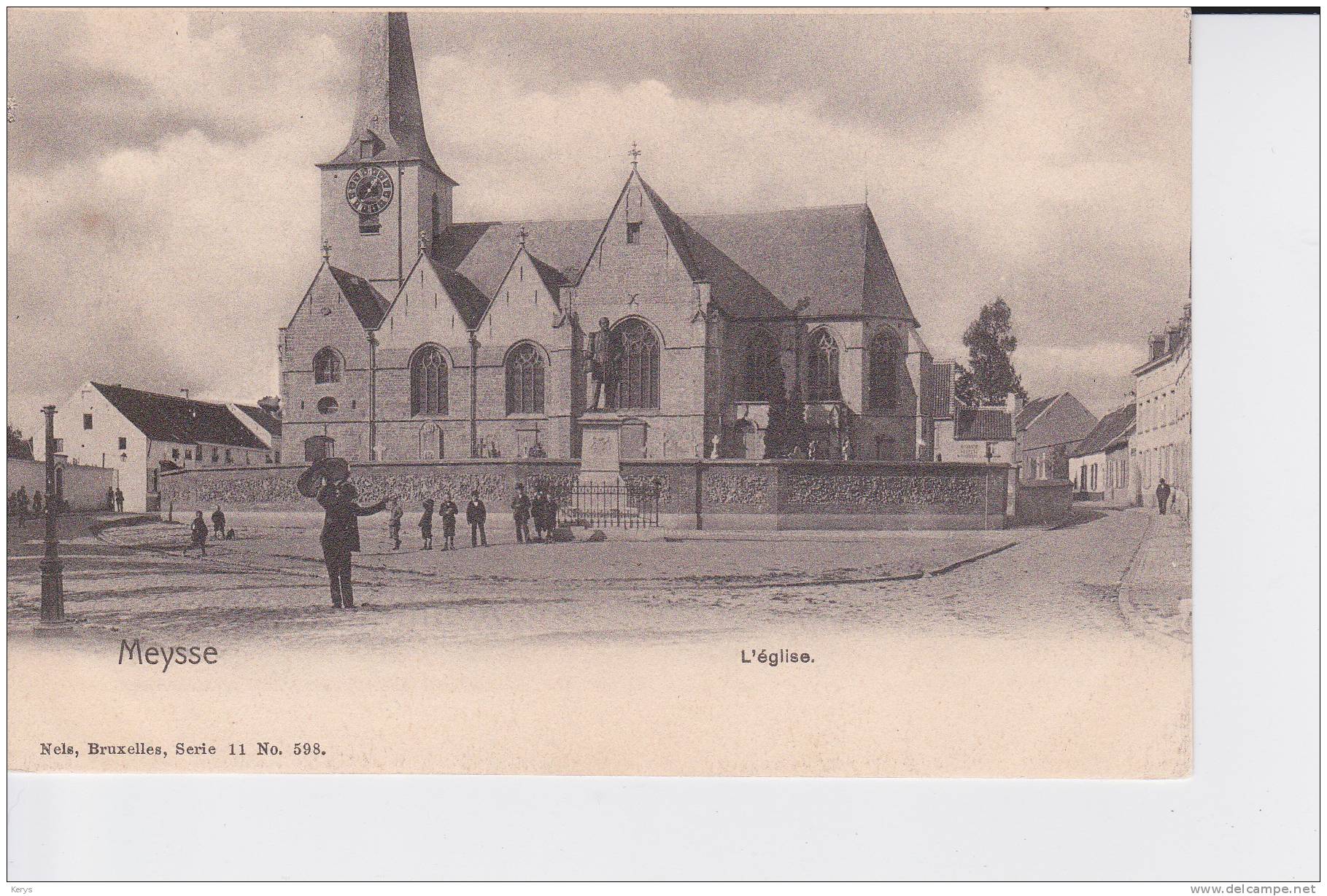 Cpa Meysse : L'église - Meise