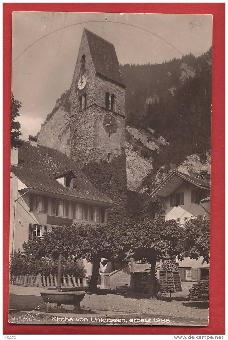 K910 Kirche Von Unterseen,erbaut 1285.Non Circulé. Gabler 8864 - Unterseen