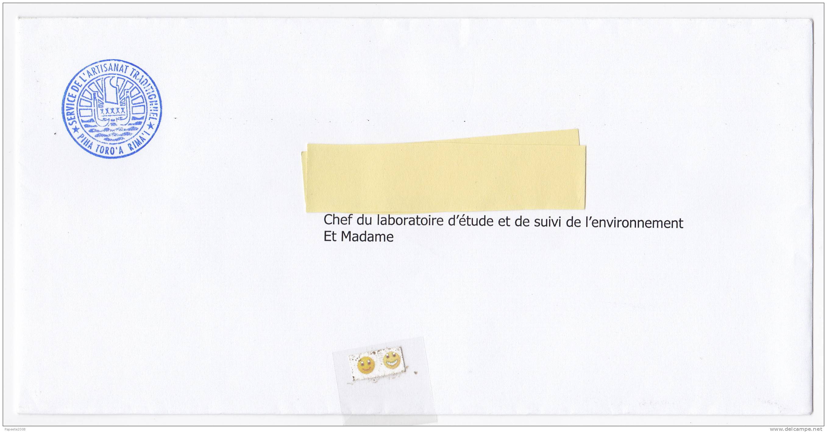 Polynésie Française / Tahiti - 1 Enveloppe Tamponnée 2011 - Cartas & Documentos