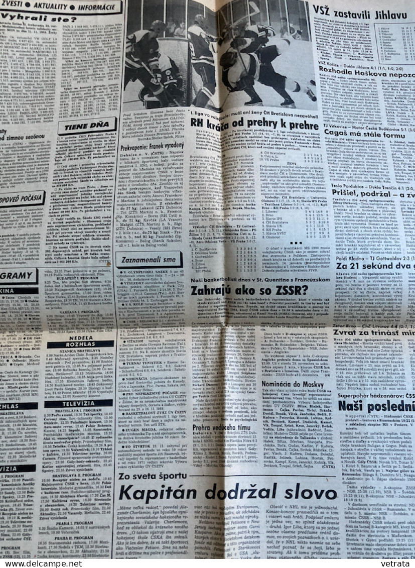 Pravda Du 25/11/1989 (organe Du Comité Central Du Parti Communiste De Slovaquie) - En Langue Slovaque - Slavische Talen