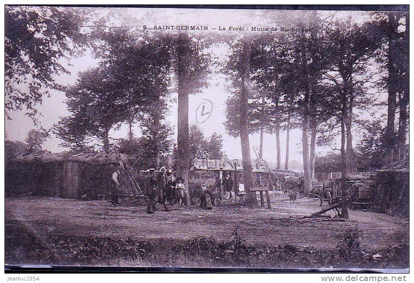 SAINT GERMAIN  HUTTES DE BUCHERONS CP COTE SUR FILDIER - St. Germain En Laye (Château)