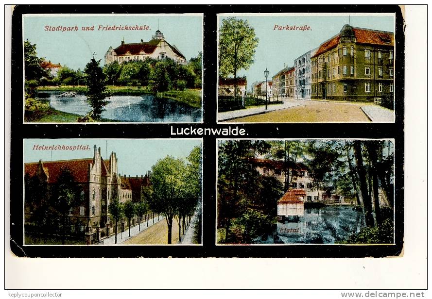 LUCKENWALDE - 1915 , Ortsansichten - Ecken Etwas Rund - Autres & Non Classés