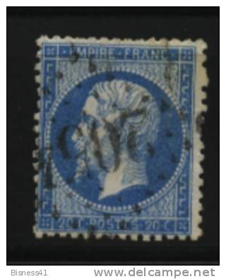 France, N° 22 Oblitération GC GROS CHIFFRES  N° 2054  // LIMOUX SUR AUDE - 1862 Napoléon III.