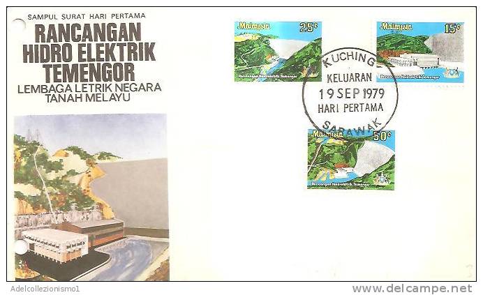 56230)lettera F.D.C. Malesia 1979 Con Tre Valori Più Annullo 19 09 1979 - Malesia (1964-...)