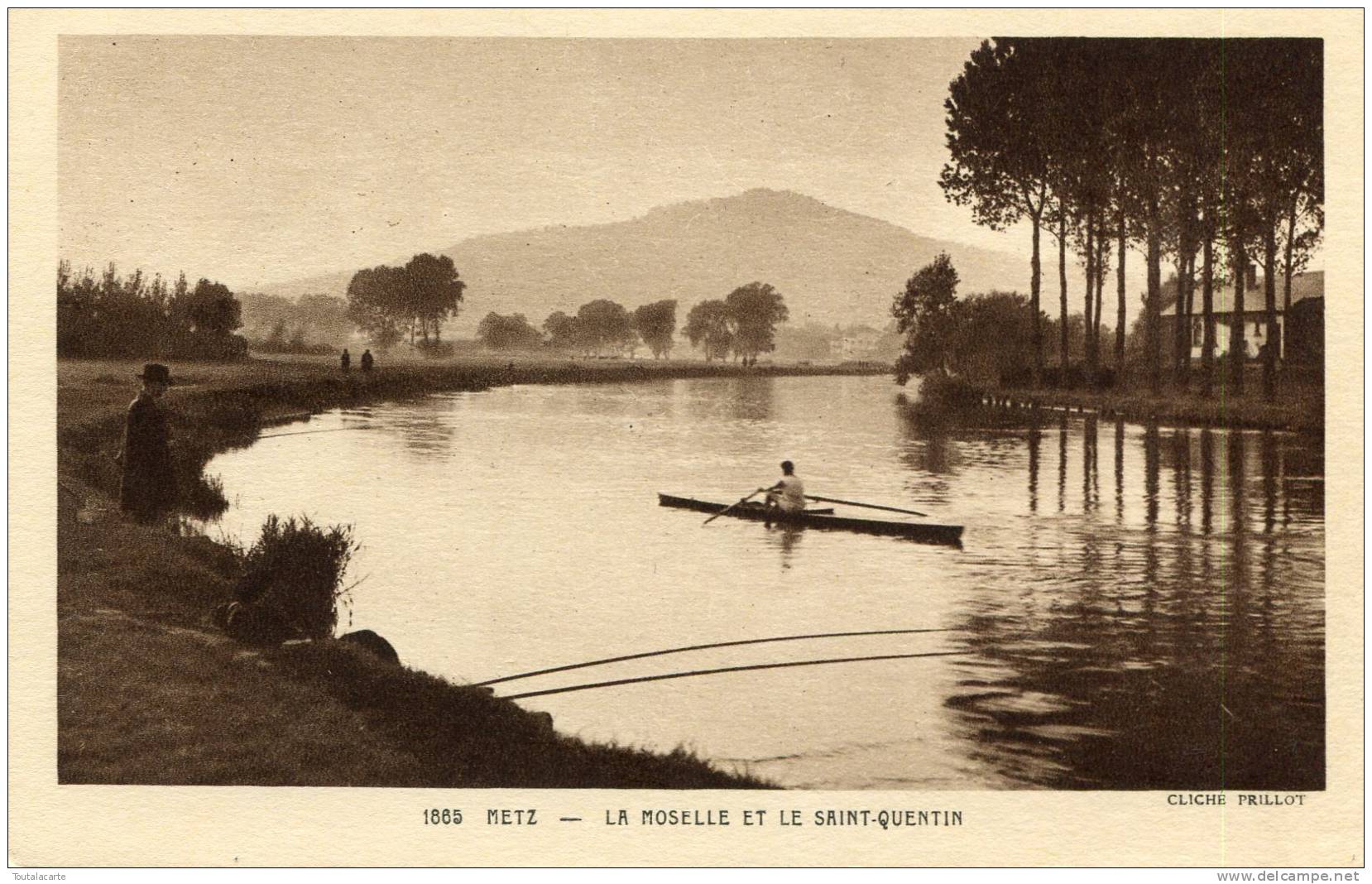 CPA 57 METZ LA MOSELLE ET LE SAINT QUENTIN - Metz Campagne