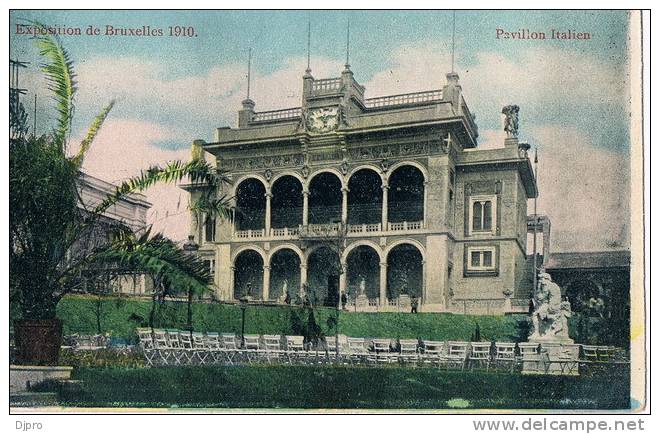 Bruxelles Exposition 1910   Pavillon Italien - Autres & Non Classés