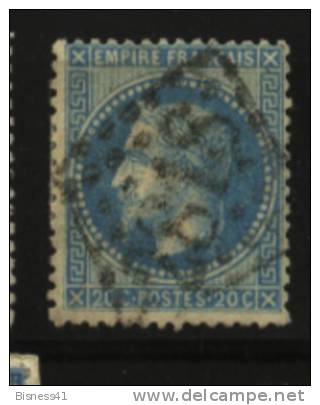 France, N° 22 Oblitération GC GROS CHIFFRES  N° 2818  // PERPIGNAN - 1862 Napoleon III