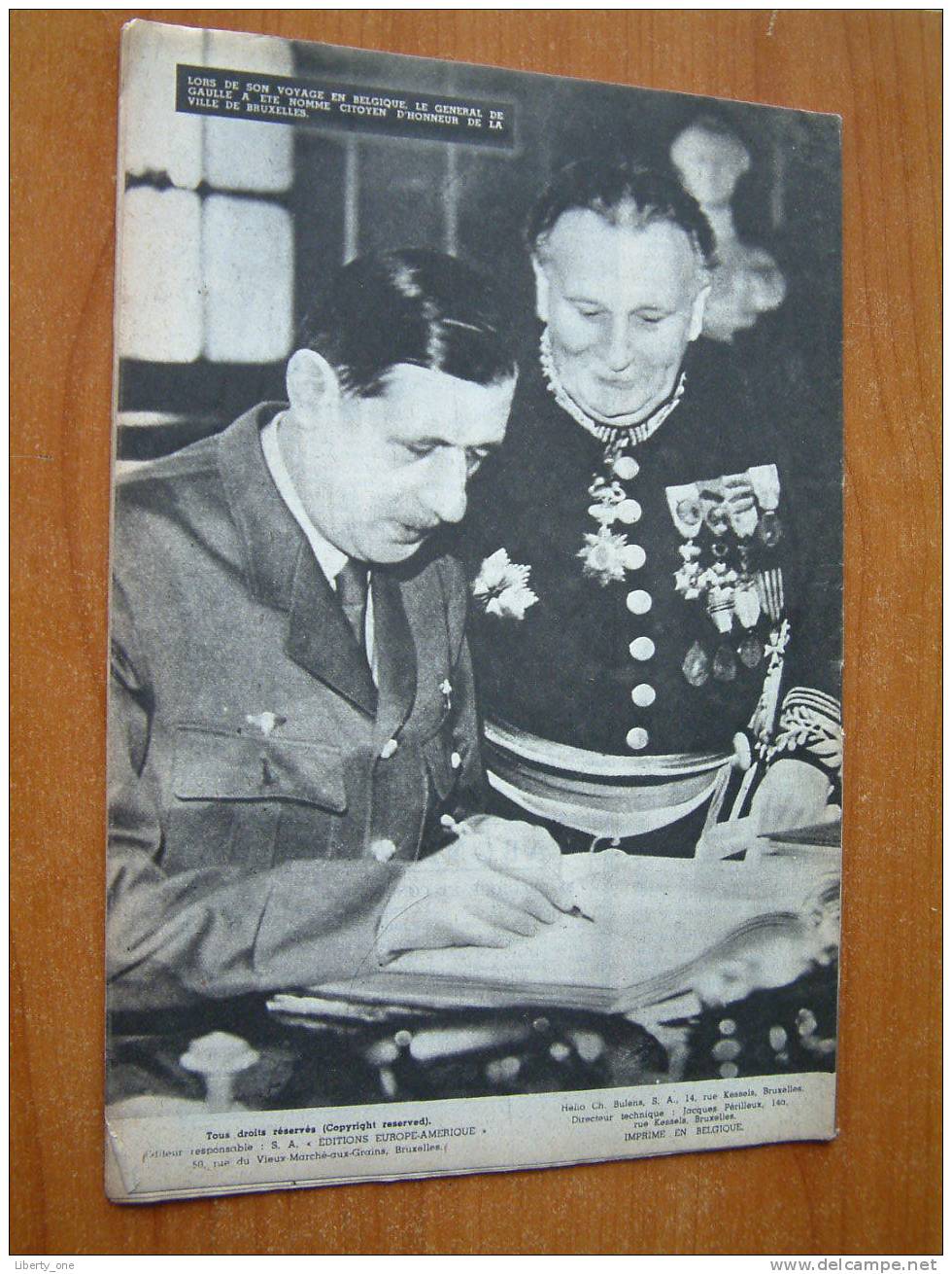 EUROPE AMERIQUE ( Images, Enquêtes Et Reportages ) Bruxelles N° 22 - 18 OCT. 1945 ( Kijk Naar Détails Op De Foto´s ) ! - Sonstige & Ohne Zuordnung