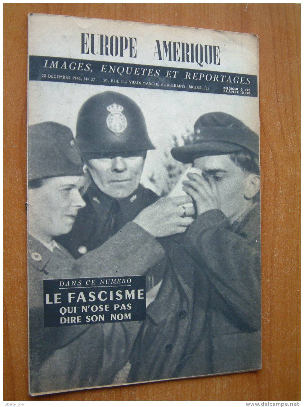 EUROPE AMERIQUE ( Images, Enquêtes Et Reportages ) Bruxelles N° 27 - 20 DEC. 1945 ( Kijk Naar Détails Op De Foto´s ) ! - Autres & Non Classés