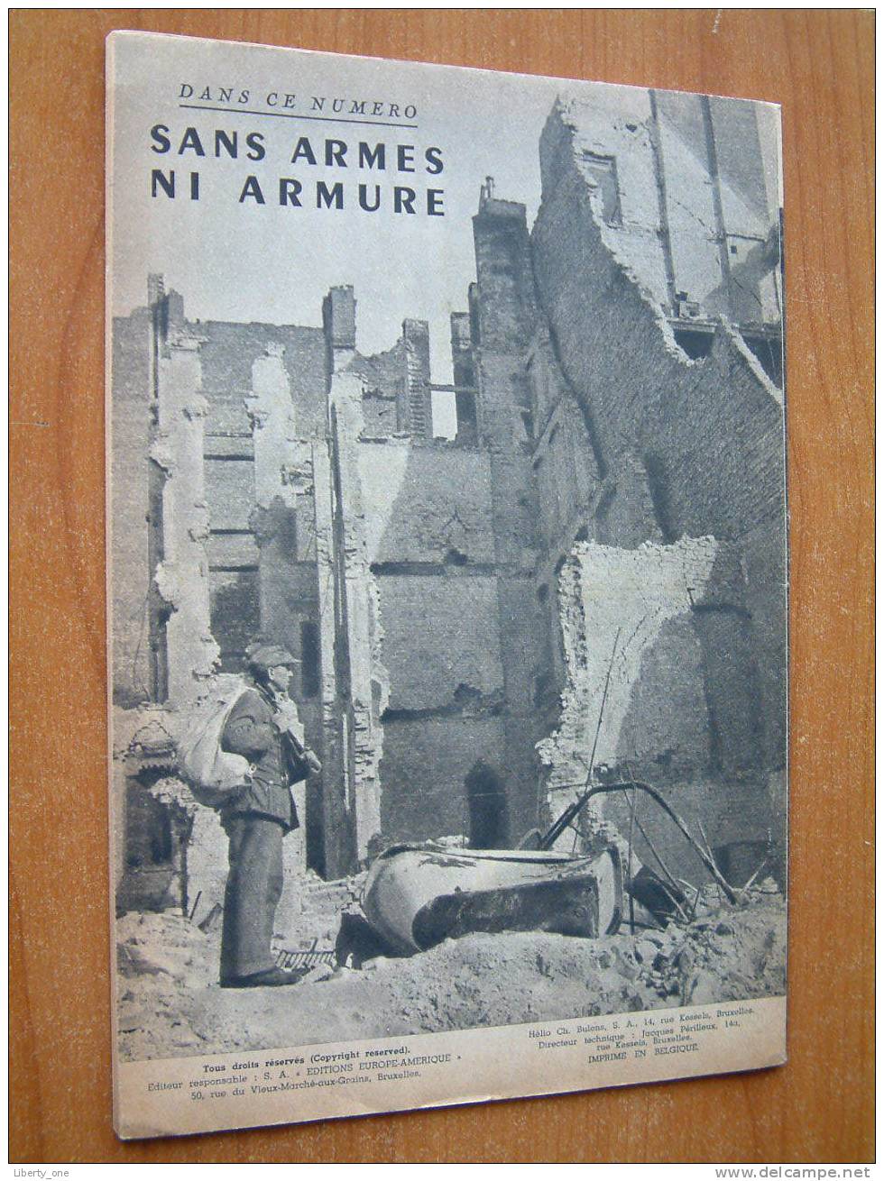 EUROPE AMERIQUE ( Images, Enquêtes Et Reportages ) Bruxelles N° 28 - 27 DEC. 1945 ( Kijk Naar Détails Op De Foto´s ) ! - Autres & Non Classés