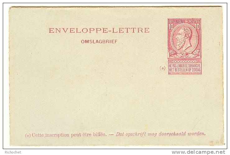 Belgique - Enveloppes-lettres  N° 2 ** - Briefumschläge