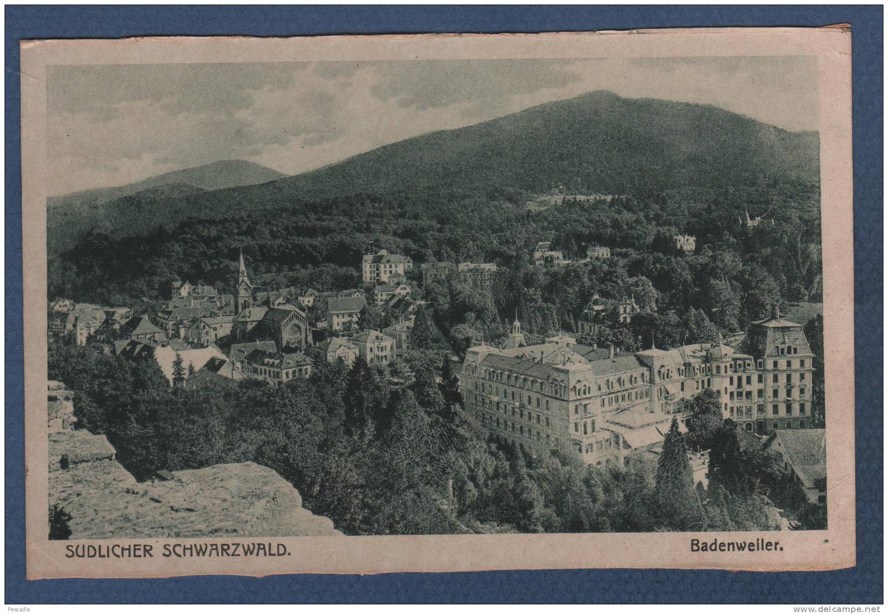 BADEN WÜRTTEMBERG - CP SÜDLICHER SCHWARZWALD - BADENWEILER - 1920 - Badenweiler