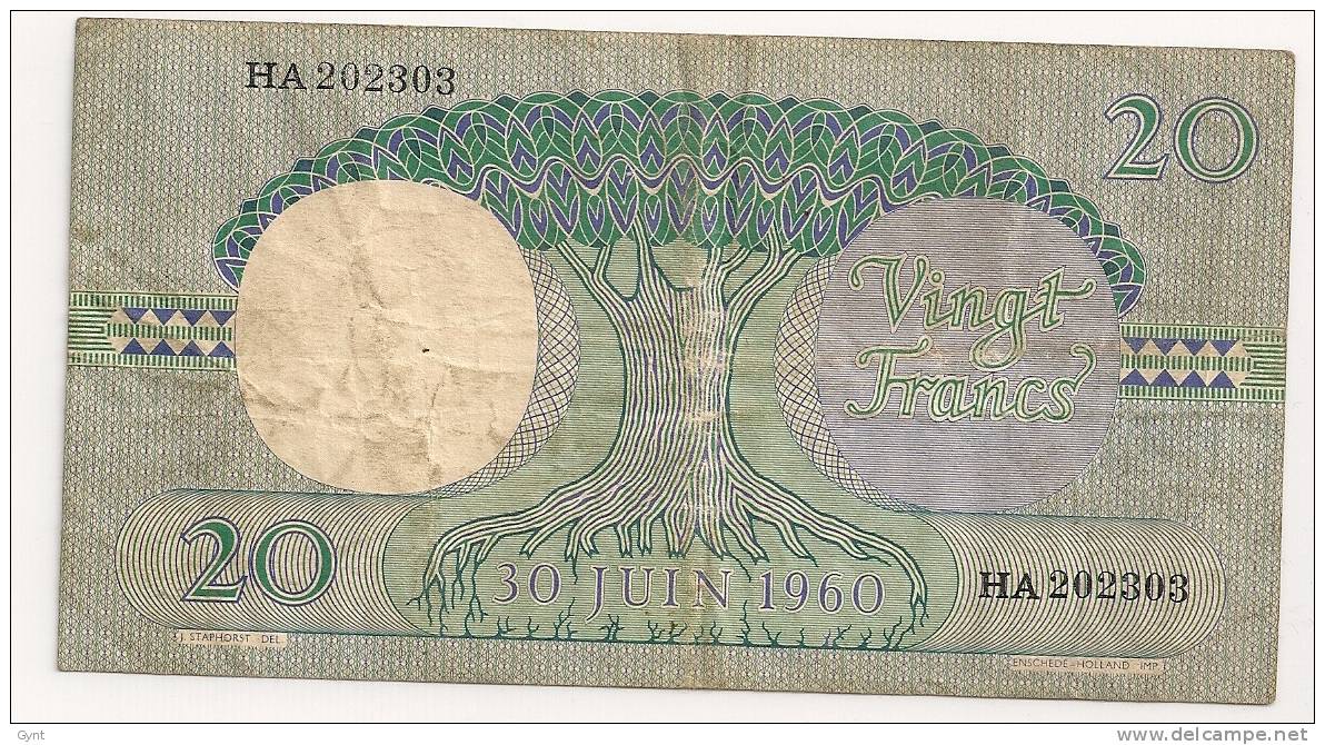 AUTRES AFRIQUE 20 Francs 1962 PIC 4 - Autres - Afrique