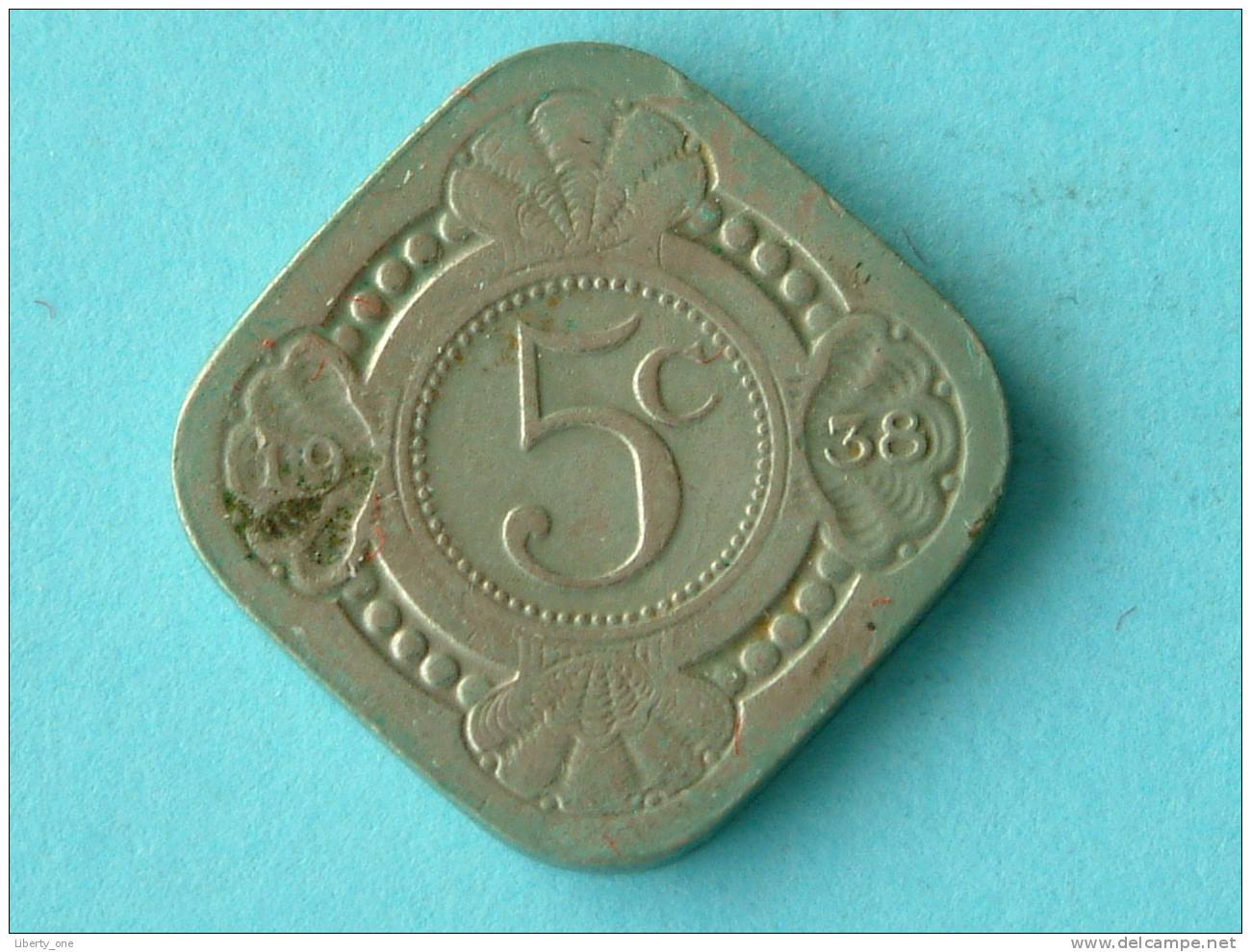 1938 - 5 CENTS / KM 153 ( For Grade, Please See Photo ) ! - 5 Centavos