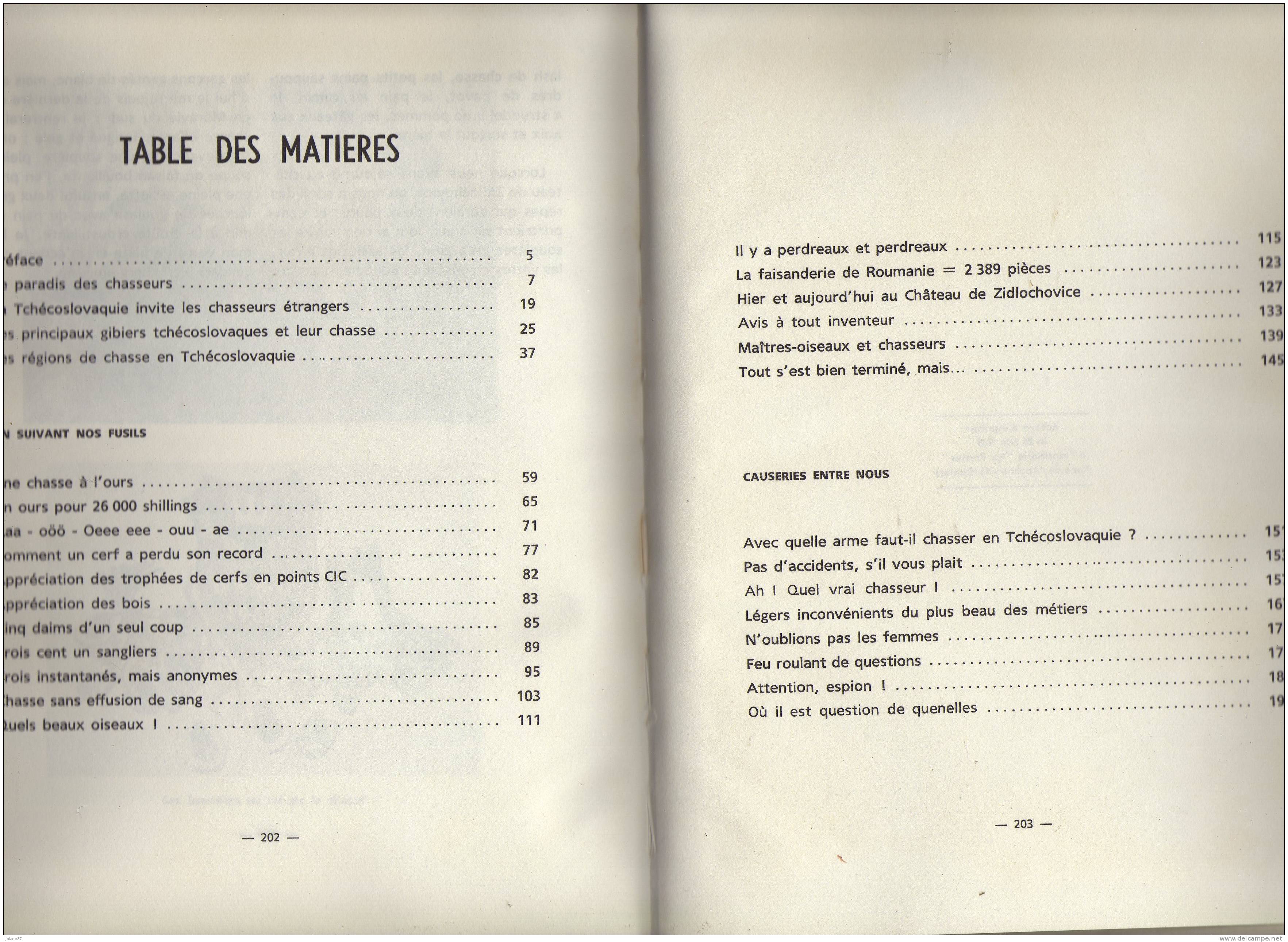 LIVRE     CHASSES EN TCHECOSLOVAQUIE    VLADIMIR PAULISTA     DEDICACE - Caza/Pezca