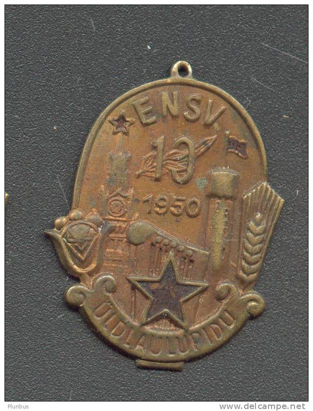 ESTONIA 1950  SONG FESTIVAL BADGE JETTON BRONZE - Other & Unclassified