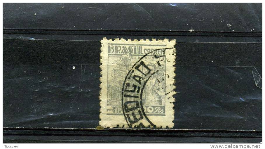 BRESIL 390° 1000r Gris-noir Sidérurgie (10% De La Cote + 0,25) - Used Stamps