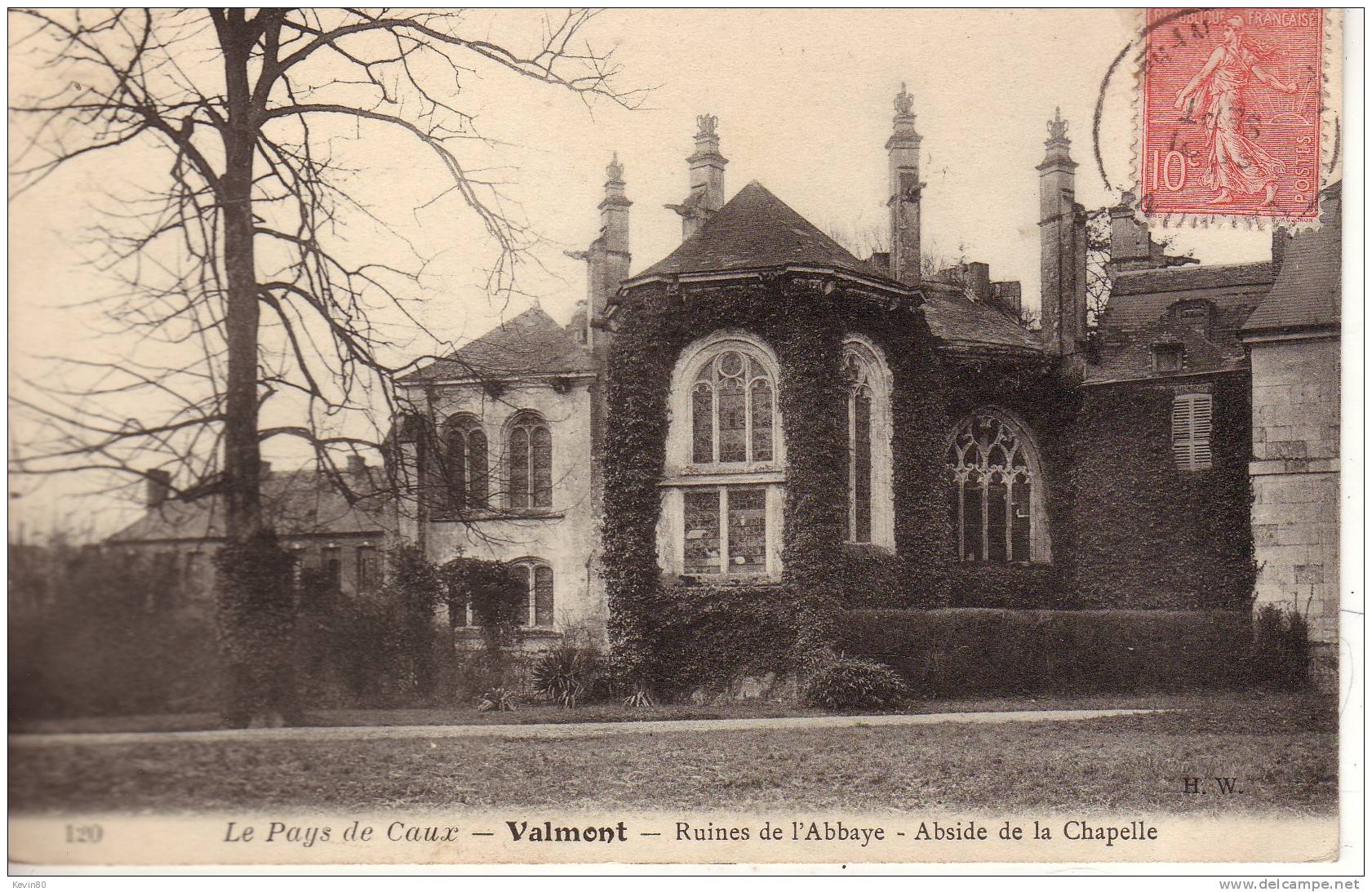 76 Le Pays De Caux VALMONT Ruines De L'Abbaye Abside De La Chapelle - Valmont