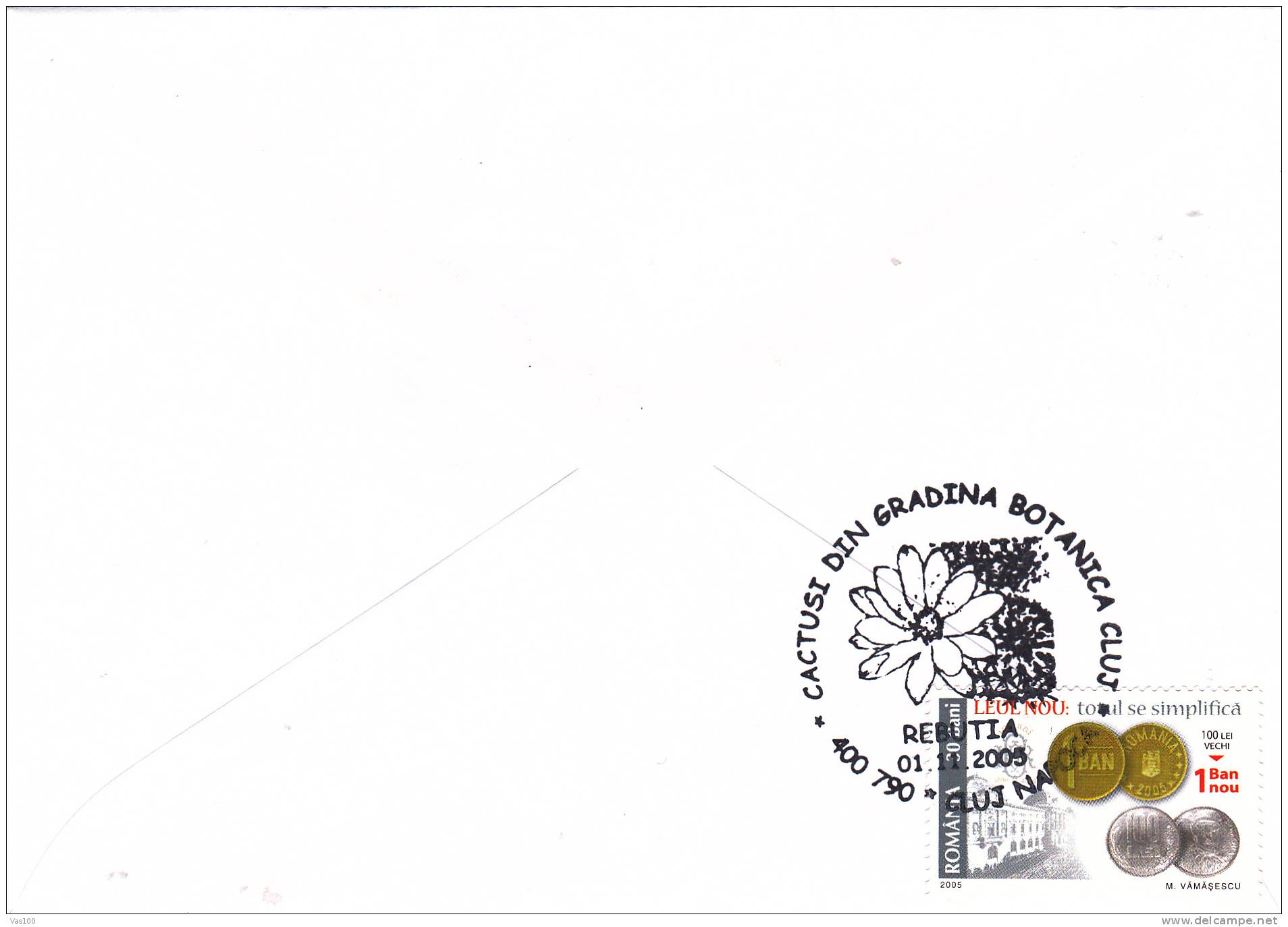 Cactusses,cactus Oblitération + COVERS Commemorative 2005,Special Cancel From Romania. - Sukkulenten