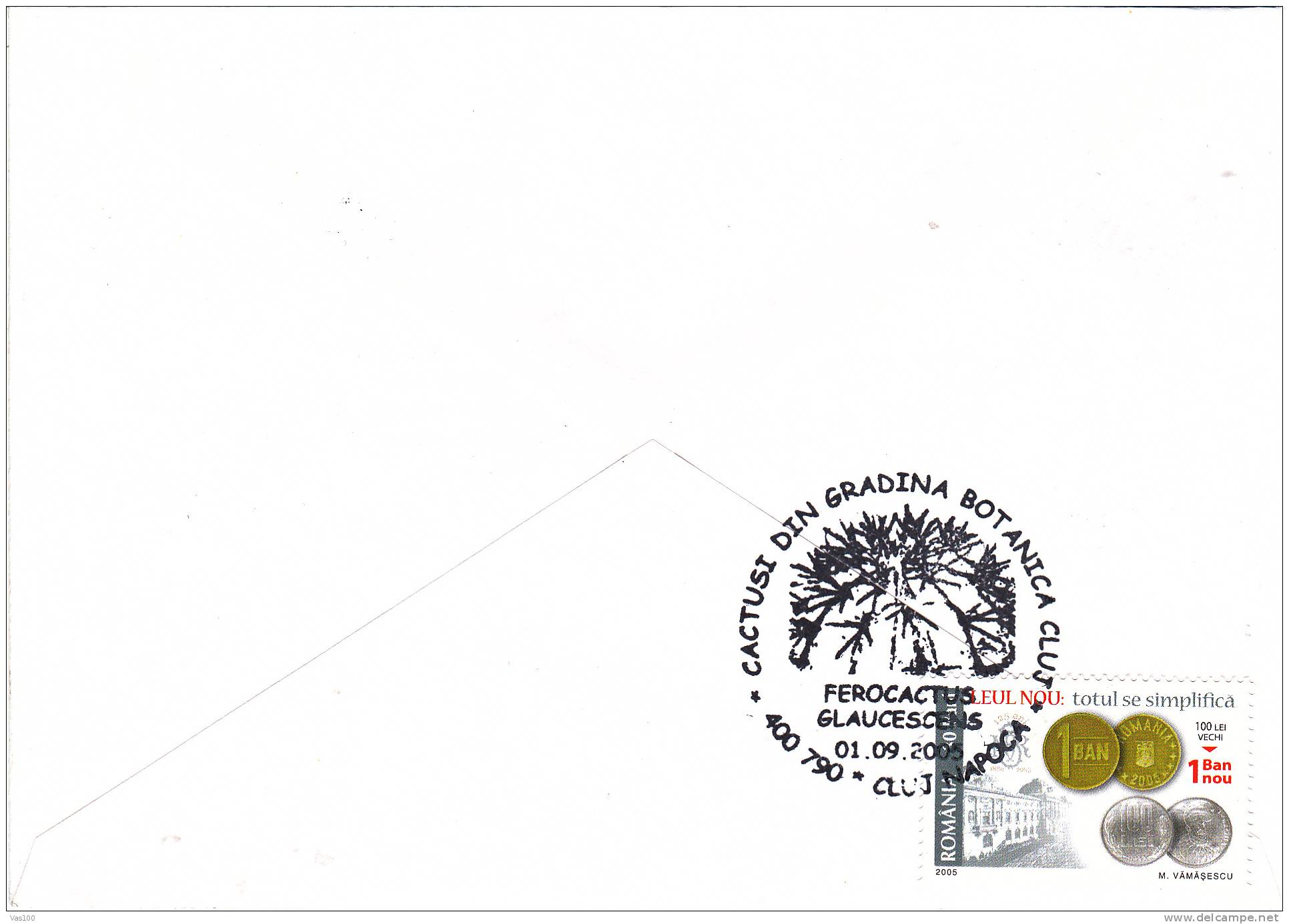 Cactusses,cactus Oblitération + COVERS Commemorative 2005,Special Cancel From Romania. - Cactus