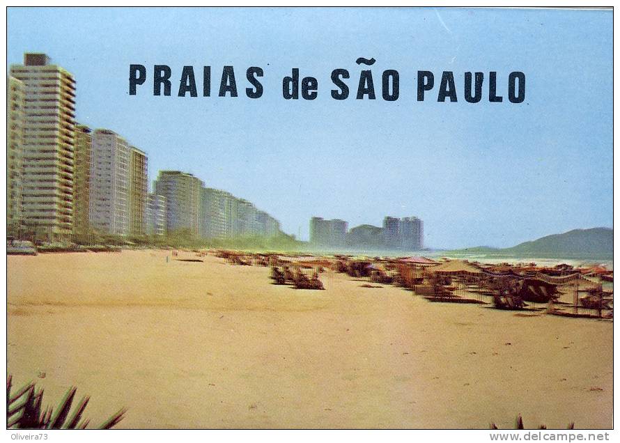 BRASIL - PRAIAS DE SÃO PAULO (Carnet Com 10 Postais  150x105) - Carnet - São Paulo