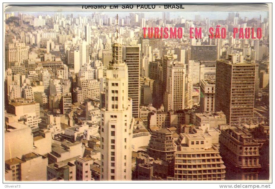 Carnet Brasil - Sao Paulo - Turismo Em Sao Paulo ( 10 Postais - 10 Postcards ) ( 150x105) - São Paulo