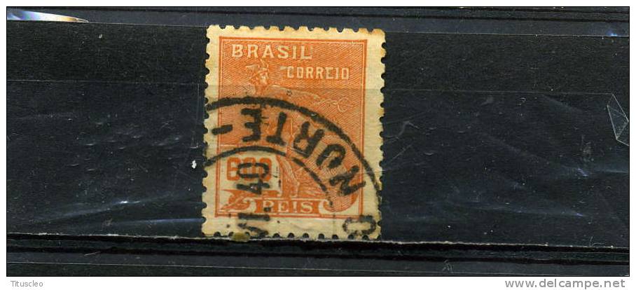 BRÉSIL 206° 600r Brun-orange  Commerce (10% De La Cote + 0,25) - Used Stamps
