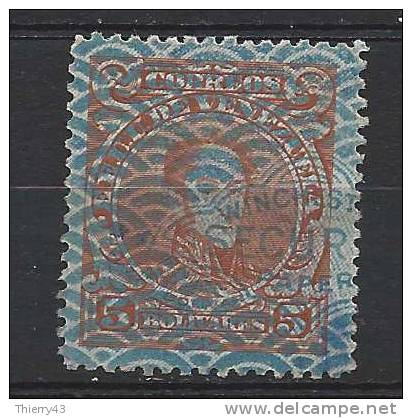 Venezuela 1932-38 -  Stamp Of 1924-28 On Security Paper  5 Bs.   Y&amp;T 169  Mi. 150  Used, Oblit., Gest. - Venezuela