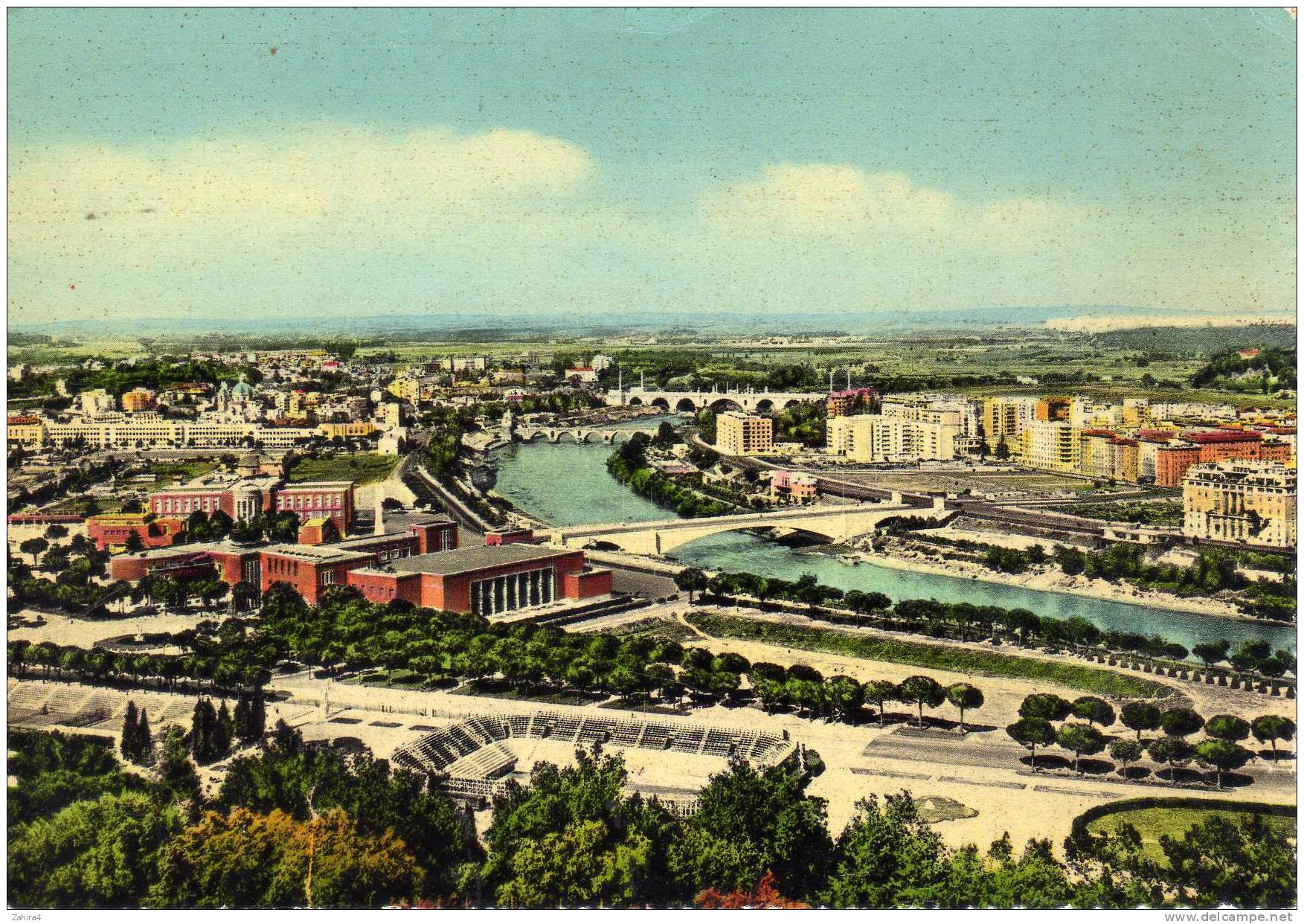 Roma - Panorama - Foro Italico - Panoramische Zichten, Meerdere Zichten