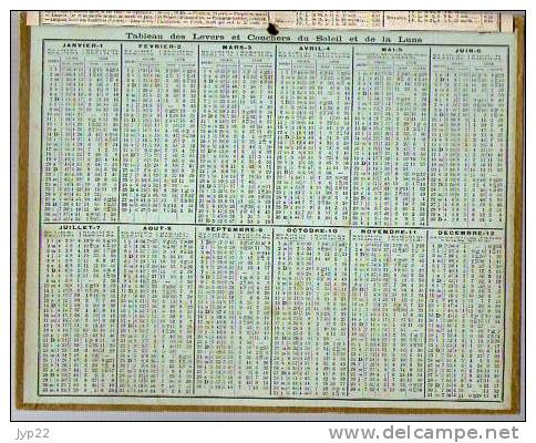 Calendrier Almanach Des Postes Côtes Du Nord (22) 1912 - Raccommodage Des Filets  - Carte Chemin De Fer ... ((*_*)) ... - Grand Format : 1901-20