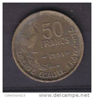 FRANCE - 4eme Republique - 50 Frs Guiraud - Bronze-alu - 1951 - 50 Francs