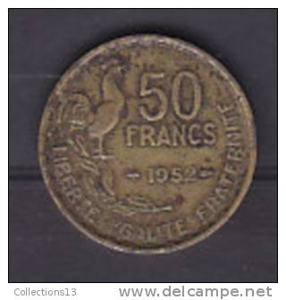 FRANCE - 4eme Republique - 50 Frs Guiraud - Bronze-alu - 1952 - 50 Francs