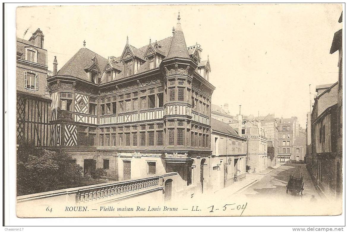 76 -  ROUEN - Vieille Maison Rue Louis Brune - Rouen