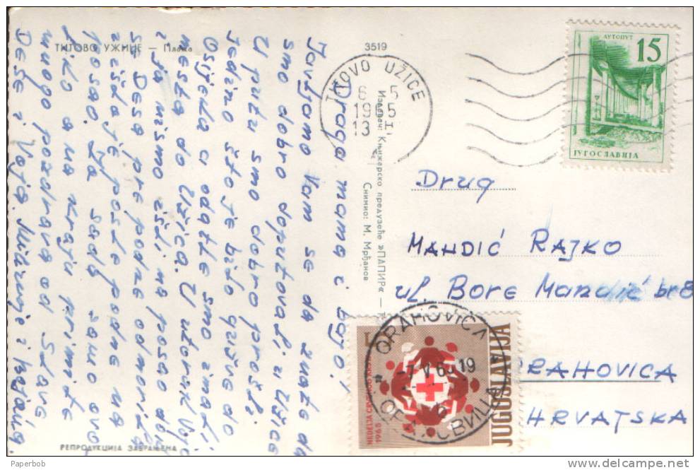 PPC WITH RED CROS 1965 AS PORTO - Briefe U. Dokumente