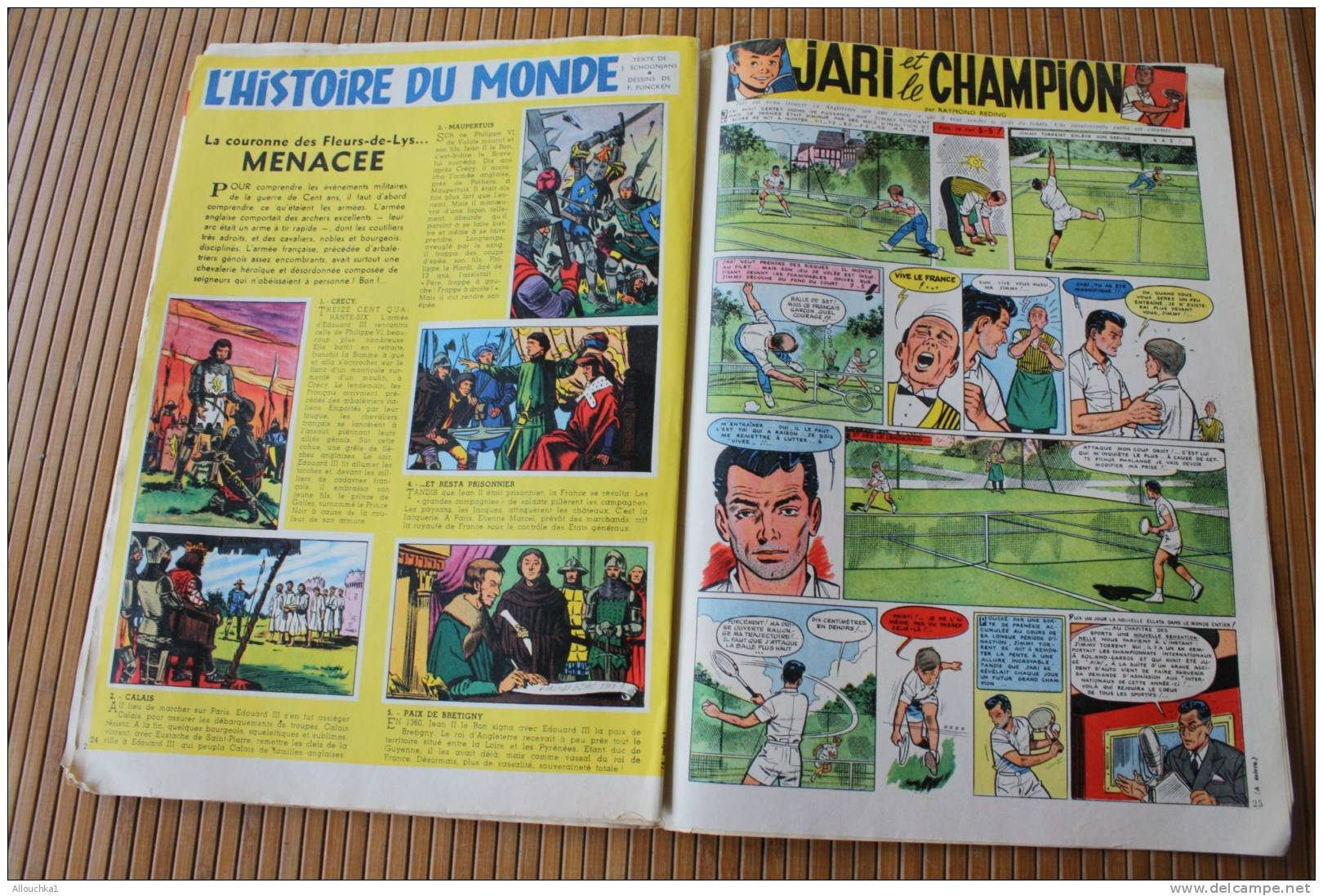 TINTIN  JOURNAL DES JEUNES 7  A 77 ANS  20 MARS 1958 >No 491 > 36 PAGES 2 HISTOIRES ET SCIENCES TECHNIQUE  ACTUALIT - Tintin