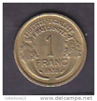 FRANCE - 3eme Republique - 1 Frs Morlon - Bronze-aluminium - 1938 - 1 Franc