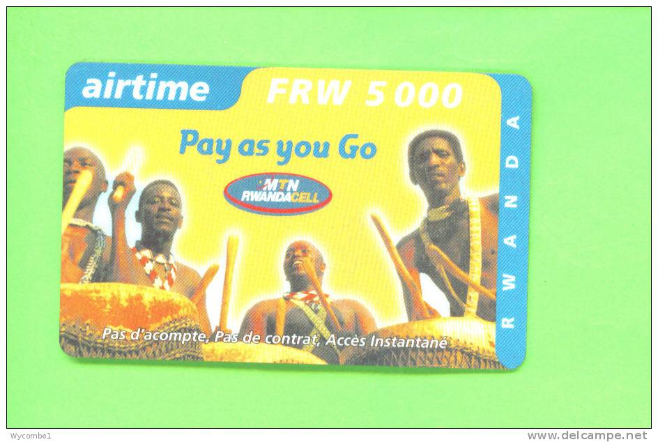 RWANDA - Remote Phonecard As Scan - Rwanda