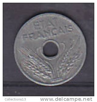 FRANCE - Etat Français - 20 Cts Type Vingt - Zinc- 1941 - 20 Centimes