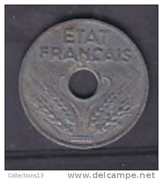 FRANCE - Etat Français - 20 Cts Type 20 - Zinc- 1942 - 20 Centimes