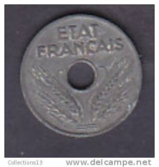 FRANCE - Etat Français - 20 Cts Type 20 - Zinc- 1942 - 20 Centimes