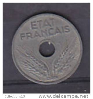 FRANCE - Etat Français - 20 Cts Type 20 - Zinc- 1941 - 20 Centimes