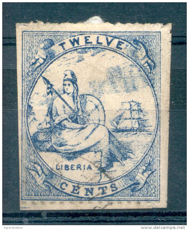 LIBERIA 1860 YVERT NR. 2 SOLD AS IS - Liberia