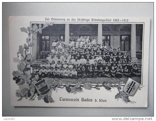 AK BADEN Turnverein Ca.1915  // J D*2981 - Baden Bei Wien