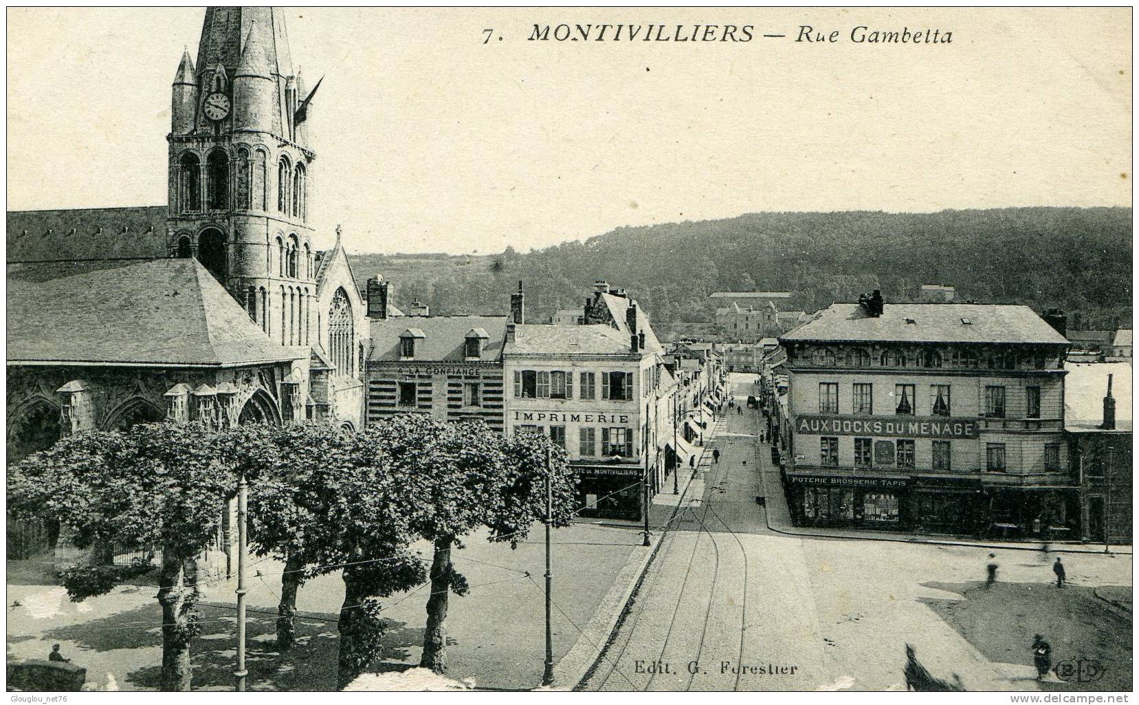 76-MONTVILLIERS...RUE GAMBETTA.....CPA - Montivilliers