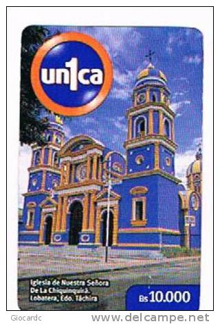 VENEZUELA - CANTV (GSM RECHARGE) - UN1CA - IGLESIA NUESTRA SENORA DE LA CHIQUINQUIRA' -   USED  - RIF. 2140 - Venezuela