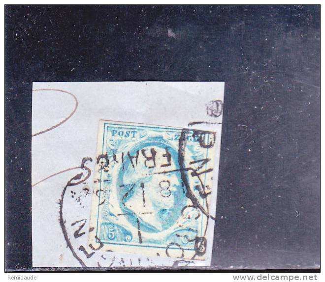 PAYS-BAS - YVERT N° 1 OBLITERE Sur FRAGMENT - Used Stamps