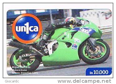 VENEZUELA - CANTV (GSM RECHARGE) - UN1CA - MOTORCYCLING: MIGUEL BOCCARDO -   USED  -  RIF. 2150 - Motorfietsen