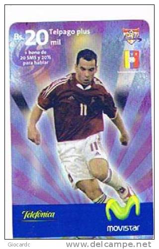 VENEZUELA - TELEFONICA (GSM RECHARGE) - MOVISTAR - FOOTBALL: NATIONAL TEAM -   USED  -  RIF. 2178 - Sport